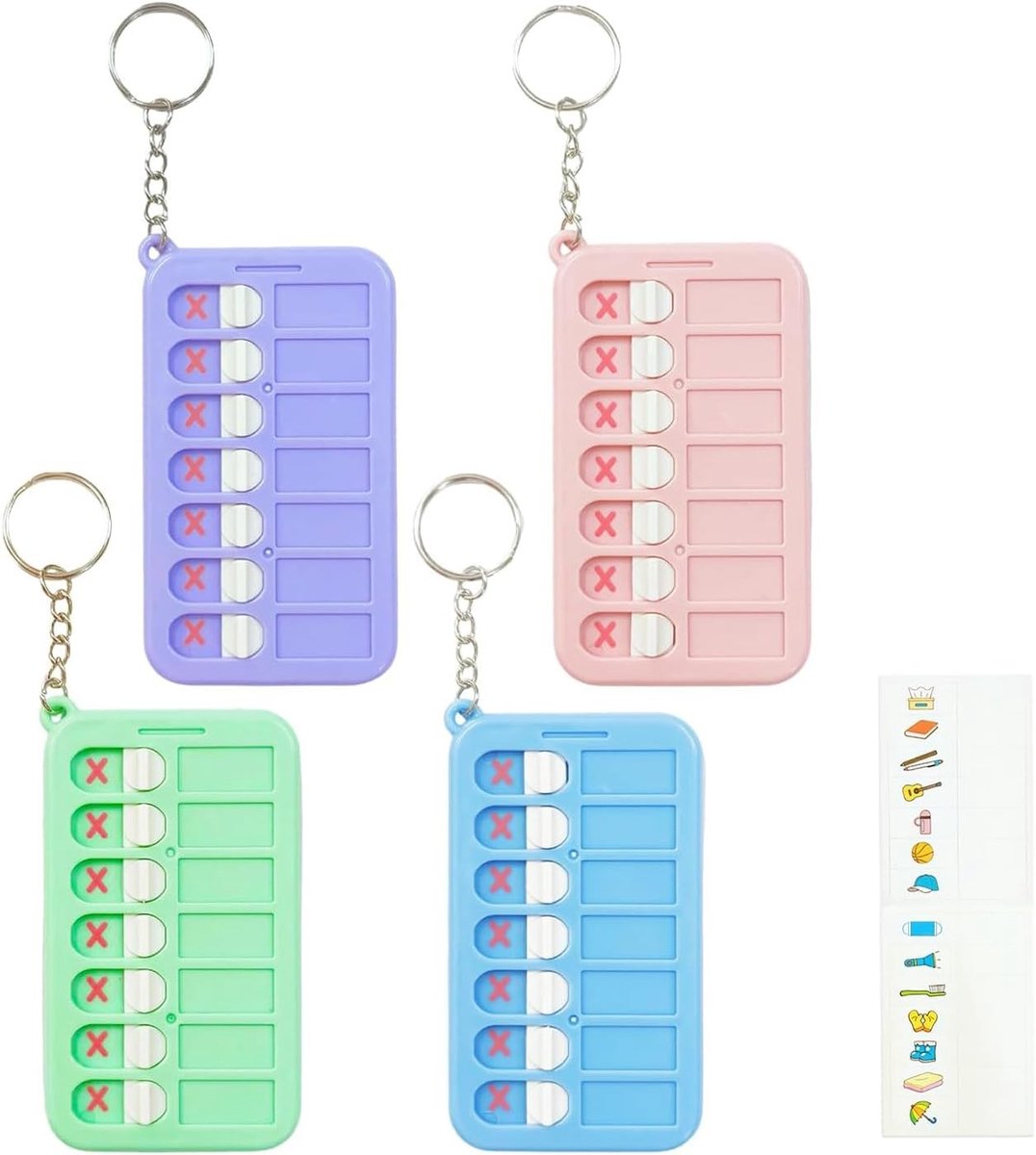 Routineborden voor kinderen - set van 4 kleuren - herbruikbaar - bevorder autonomie - ShopVlot