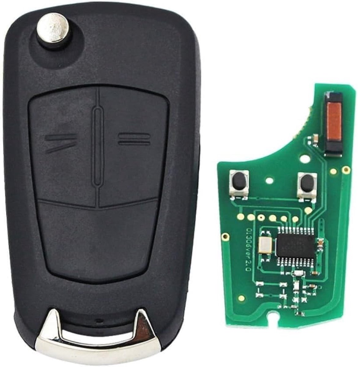 Afstandsbediening 433 MHz ID46 PCF7941 voor Opel Vauxhall Astra H Zafira B | Voor Opel Vauxhall Astra H 2004-2009, Zafira B 2005-2013, autosleutelbehuizing