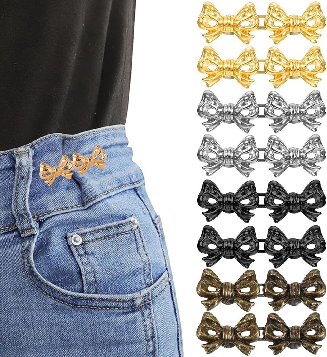 Knopen design knoop strik string broek voor overalls te breed