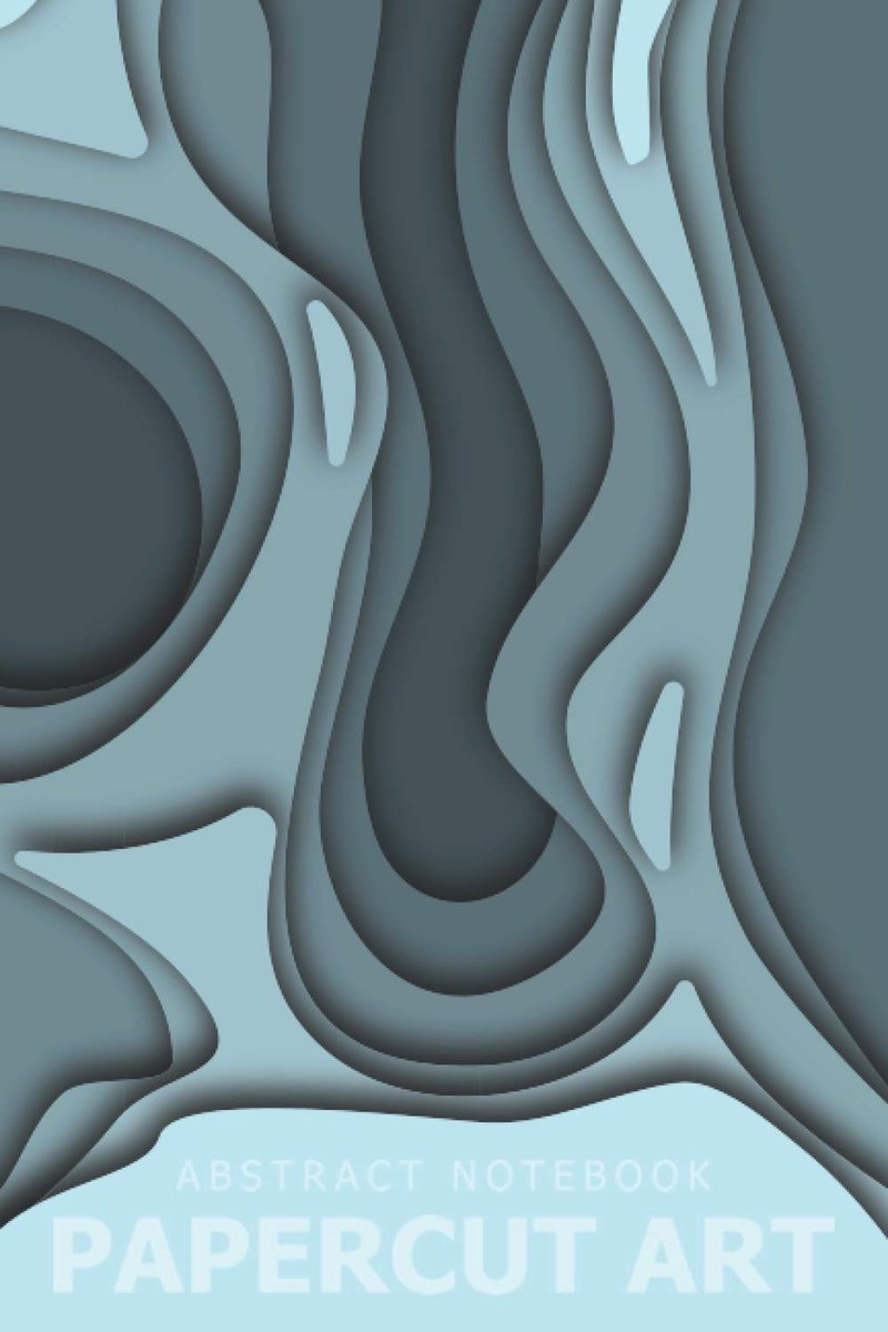blu - Quaderno Astratto - Papercraft Papercut Art Quaderno