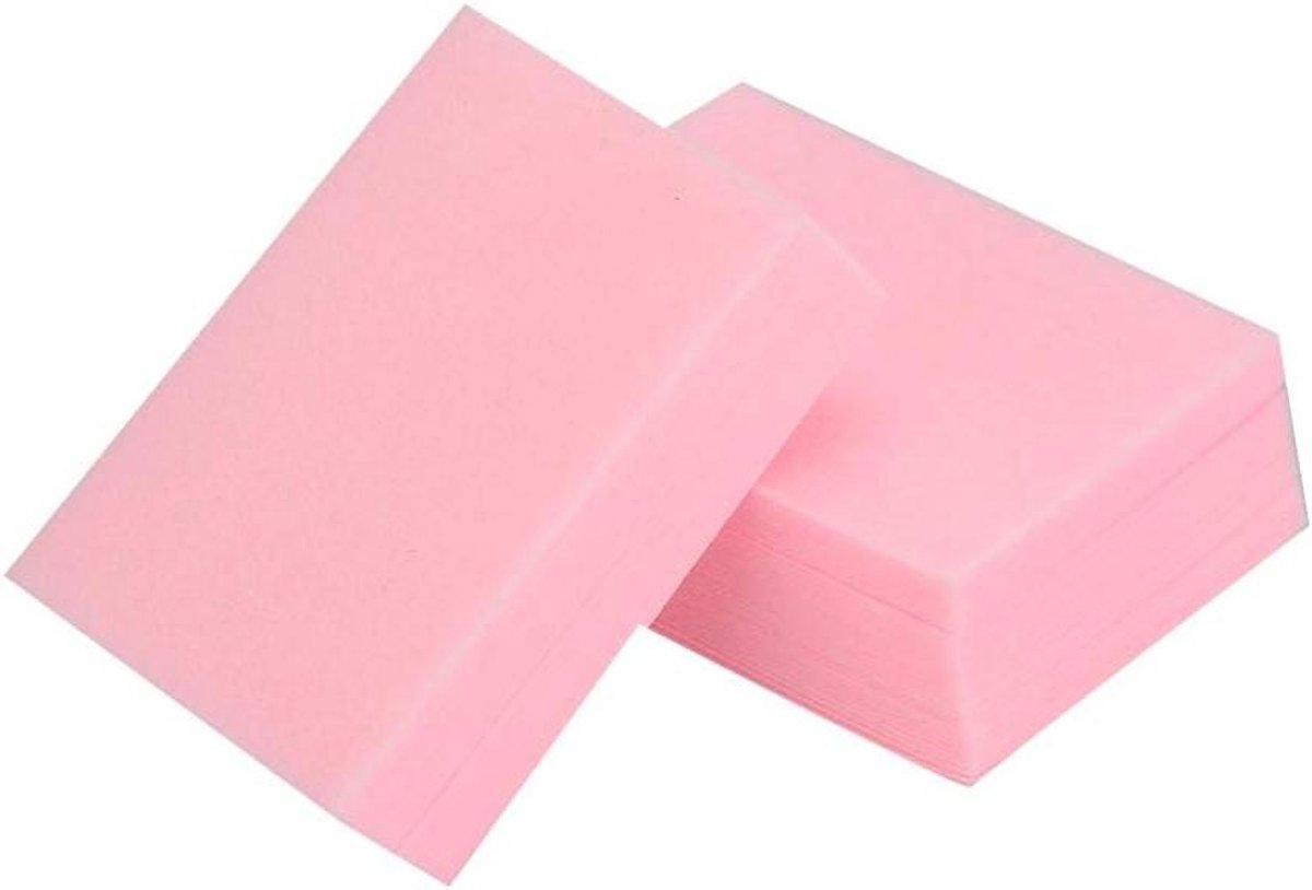 Wegwerp Wattenschijfjes - Make-up Remover Pads - Make-up Verwijderen - Geen Kruimel Vormvast - 630 stuks - Roze