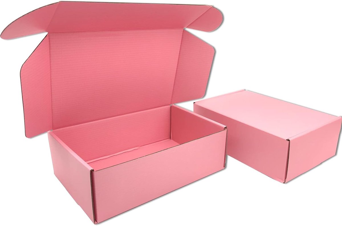Postdozen, 230 x 150 x 75 mm, Roze Verzendingskartonnen Dozen voor