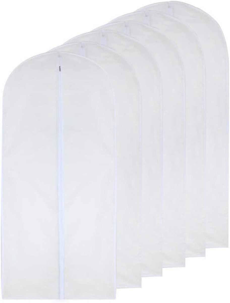 Transparante Kledinghoes 6 Stuks Waterdichte En Stofdichte Stoelhoezen Met Ritssluiting Voor Hemdkostuums Jassen (60x120cm)