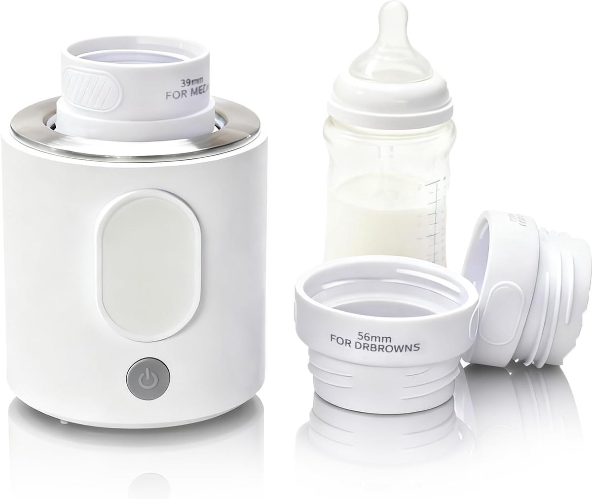 SnelShoppen - Draagbare Flesverwarmer 4-in-1 | Melkverwarmer voor Babyvoeding met 4 Modi & 37°C Nauwkeurige Temperatuur | 360° Veiligheid en Type-C Op