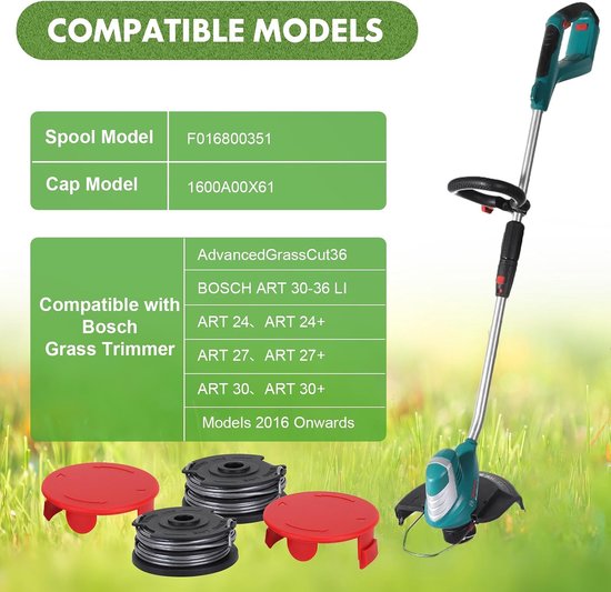 Spoelen voor grastrimmer — afbeelding 3