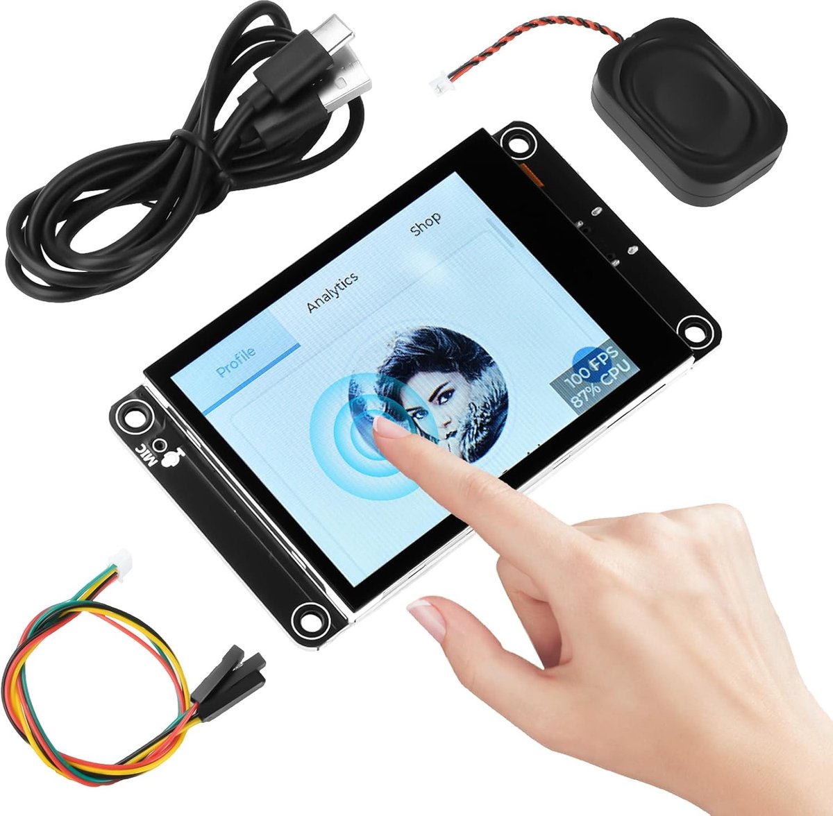 ESP32 S3 ontwikkelingsbord met 2,8 inch capacitieve touchscreen 240x320 pixels, ondersteuning voor XiaoZhi AI, ES3C28P dual-core 240 MHz microcontroller WiFi+BT, levering van LVGL project