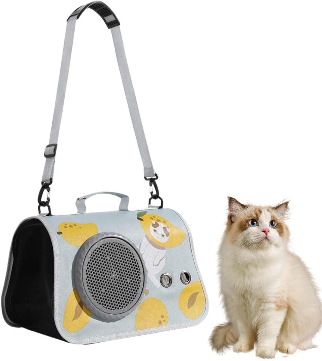Huisdierendraagtas - Draagtas Kat Hond - Reizen met Huisdier - 360 Ademend Mesh - 417 x 36 x 154 cm