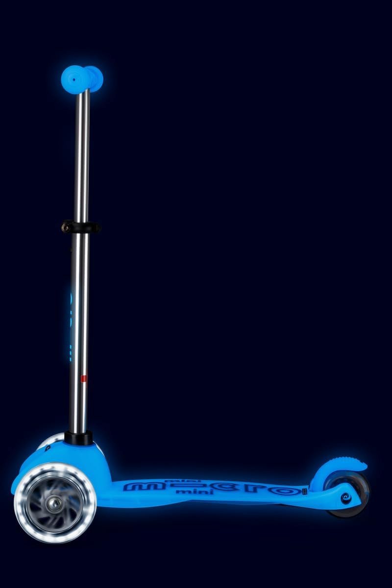 SnelShoppen - Micro Mini Deluxe Glow LED Scooter met 3 Wielen voor Kinderen, Licht in het Donker, LED Verlichte Wielen, Veilig en Leuk voor 2-5 Jaar