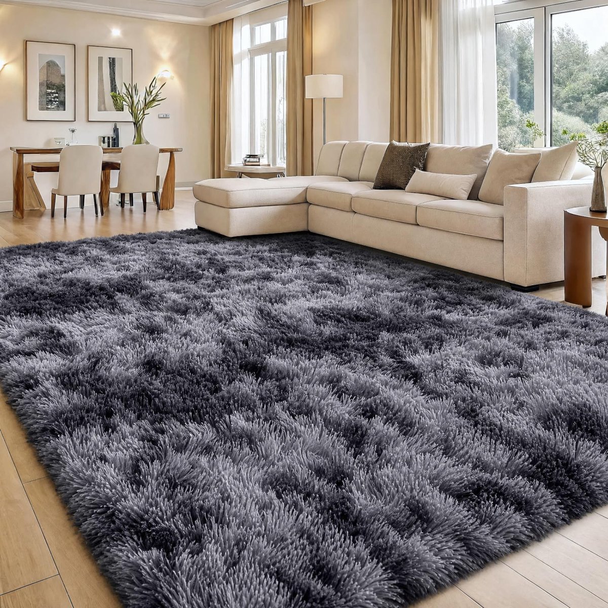 Omgoods - Vloerkleed voor Woonkamer en Kinderkamer - 60x100 cm Lichtgrijs