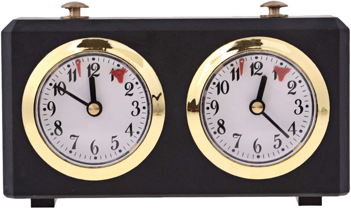 Omgoods - Professionele Mechanische Schaakklok - Analoge Tijdmeter