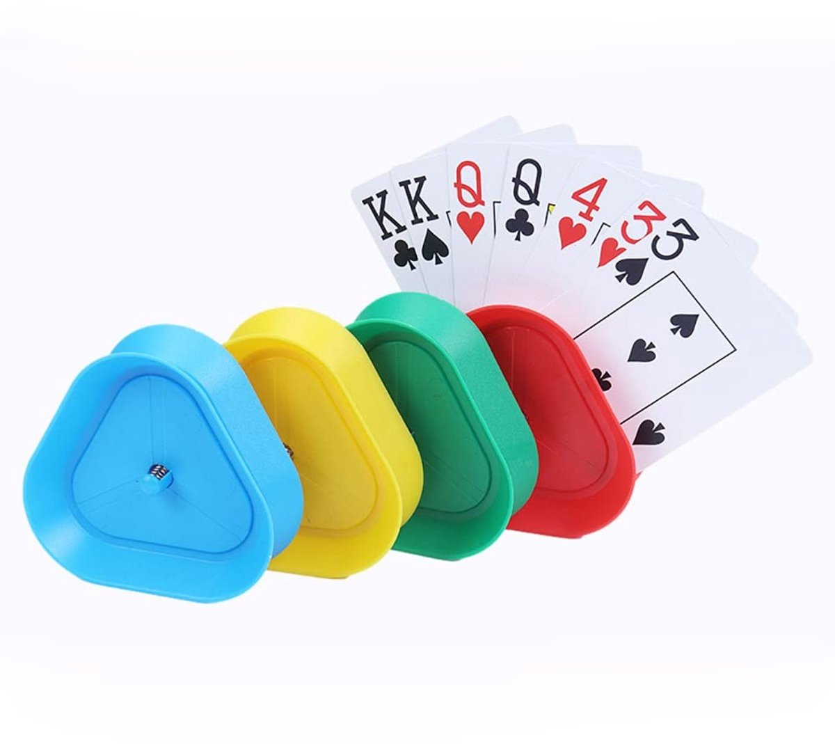 Omgoods - Handige Triangle Spelkaarthouder Set van 4 - Perfect voor Spelavonden