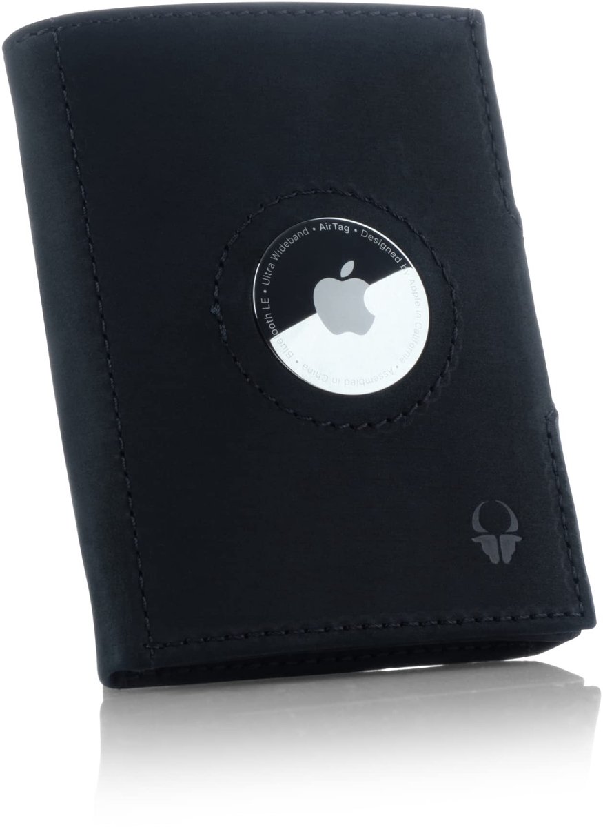 Omgoods - Air Portemonnee met Apple AirTag - Slank Echt Leer