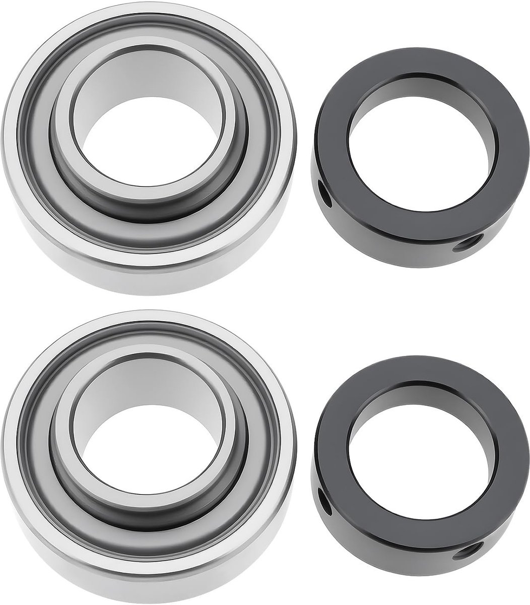 Omgoods - 2 Stuks Wiel Lager Kraag Locking Sleeve Bal Lager RA100RR voor Auto en Tuinmachines