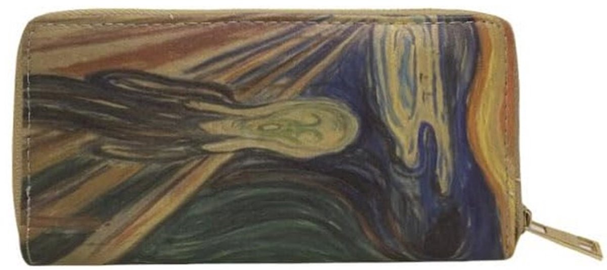 Omgoods - Vrouwen Portemonnee met Schilderkunst Motief - Scream Edvard Munch