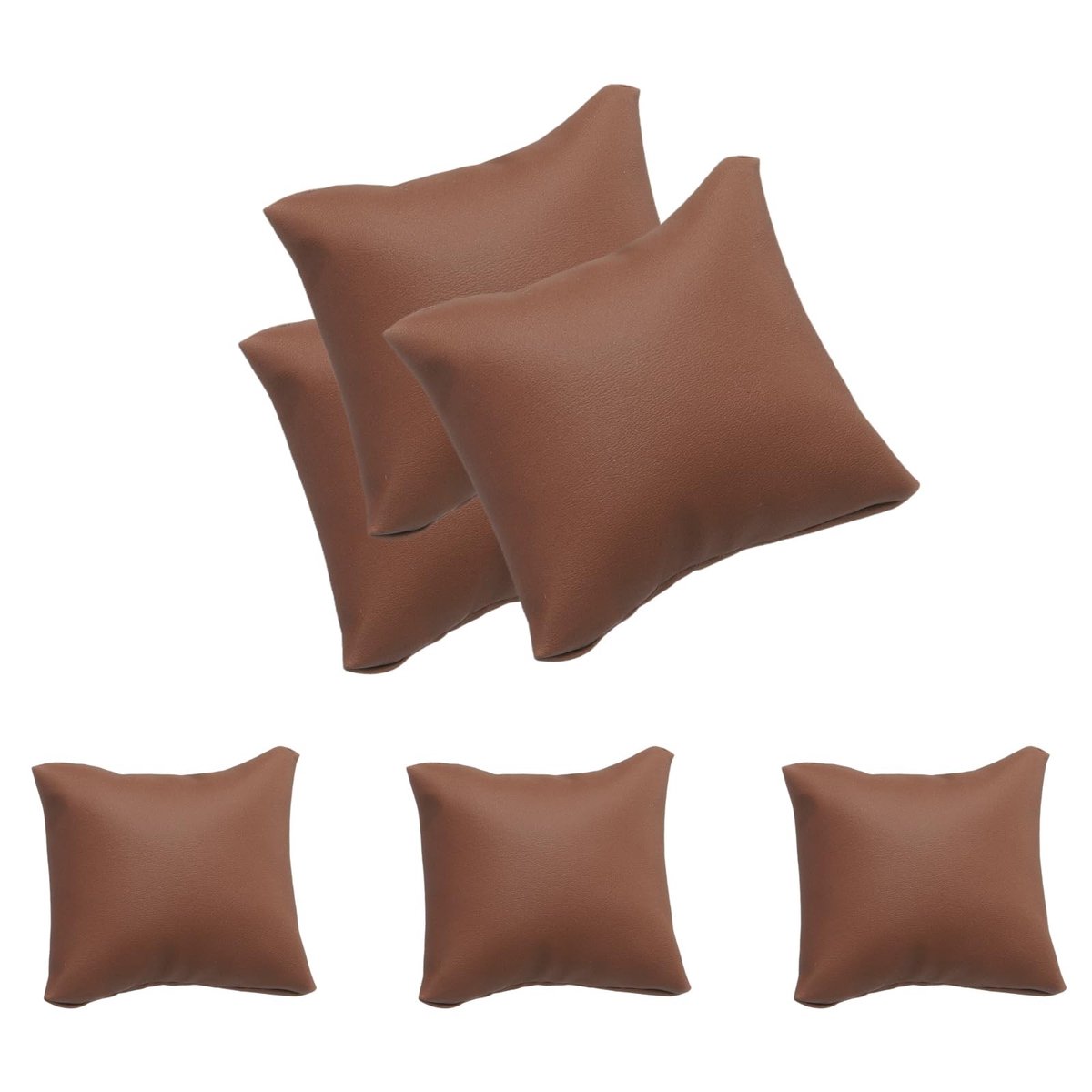 Omgoods - Set van 6 Leren Horloge Kussens - voor Horloges en Sieraden