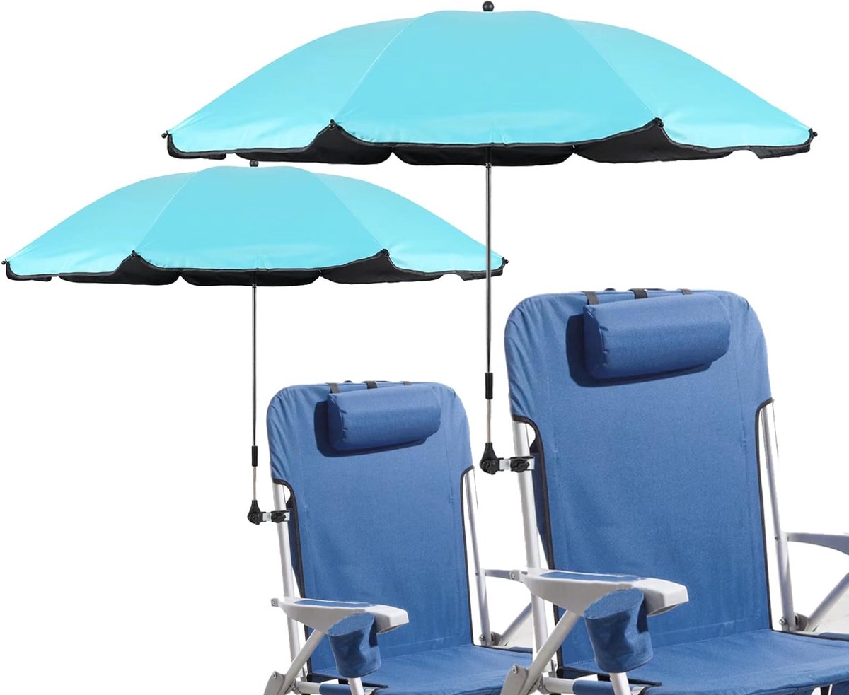 Omgoods - Set van 2 Verstelbare Clip-on Parasolletjes voor Buiten