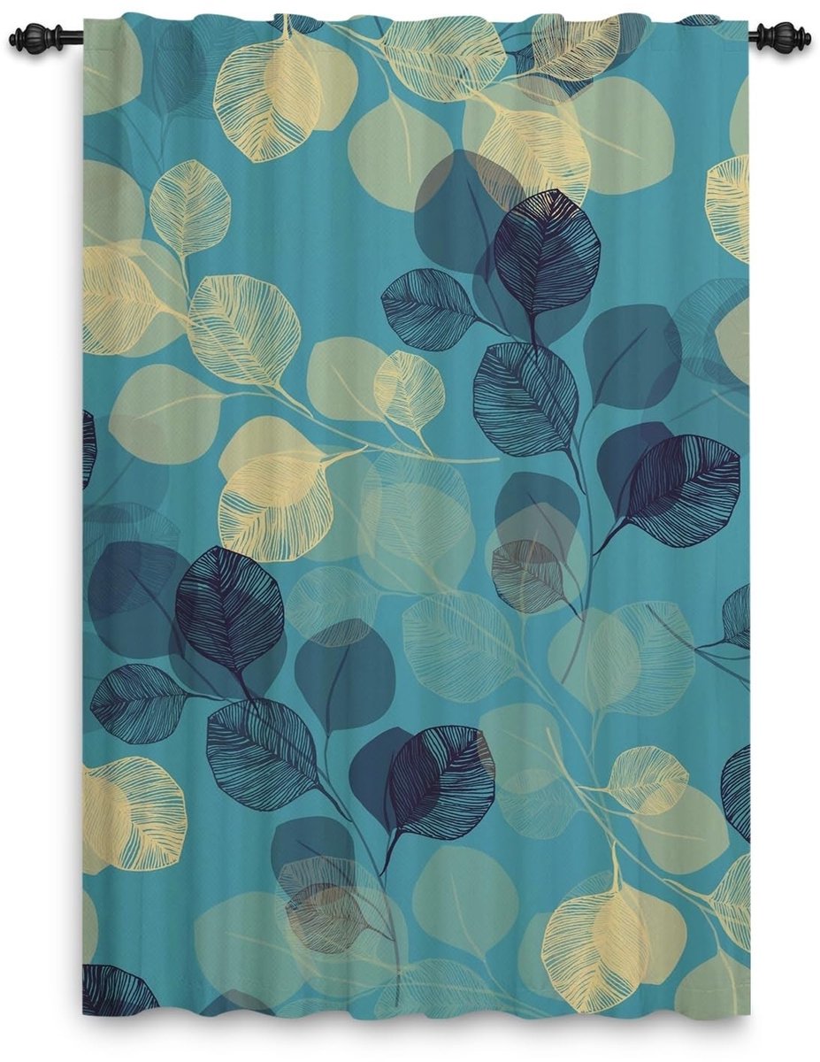 Botanisch Blad Gordijn 107 x 160 cm - Elegante Lichtfilter