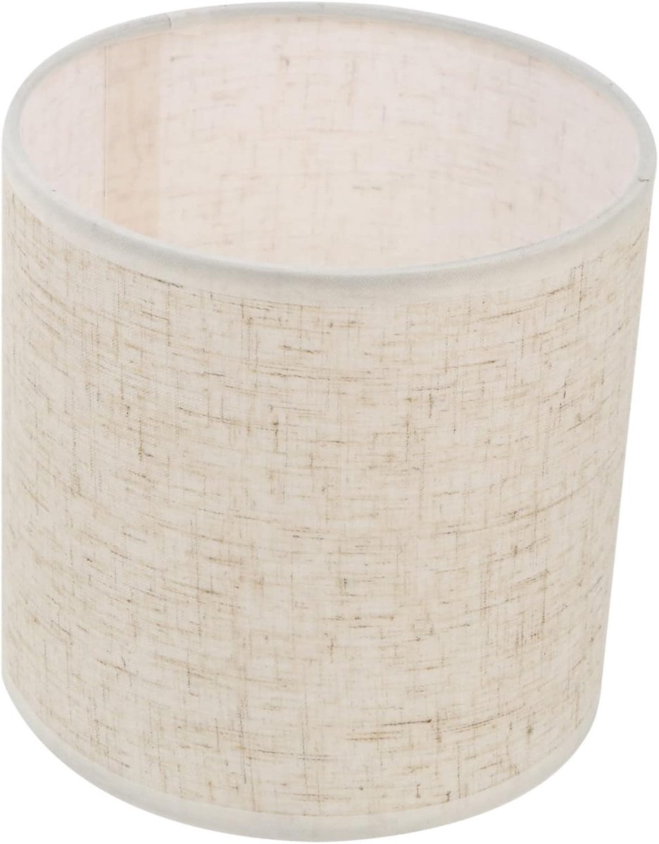 Linnen stof plafond lampenkap 15cm diameter natuurlijke beige insect duurzaam