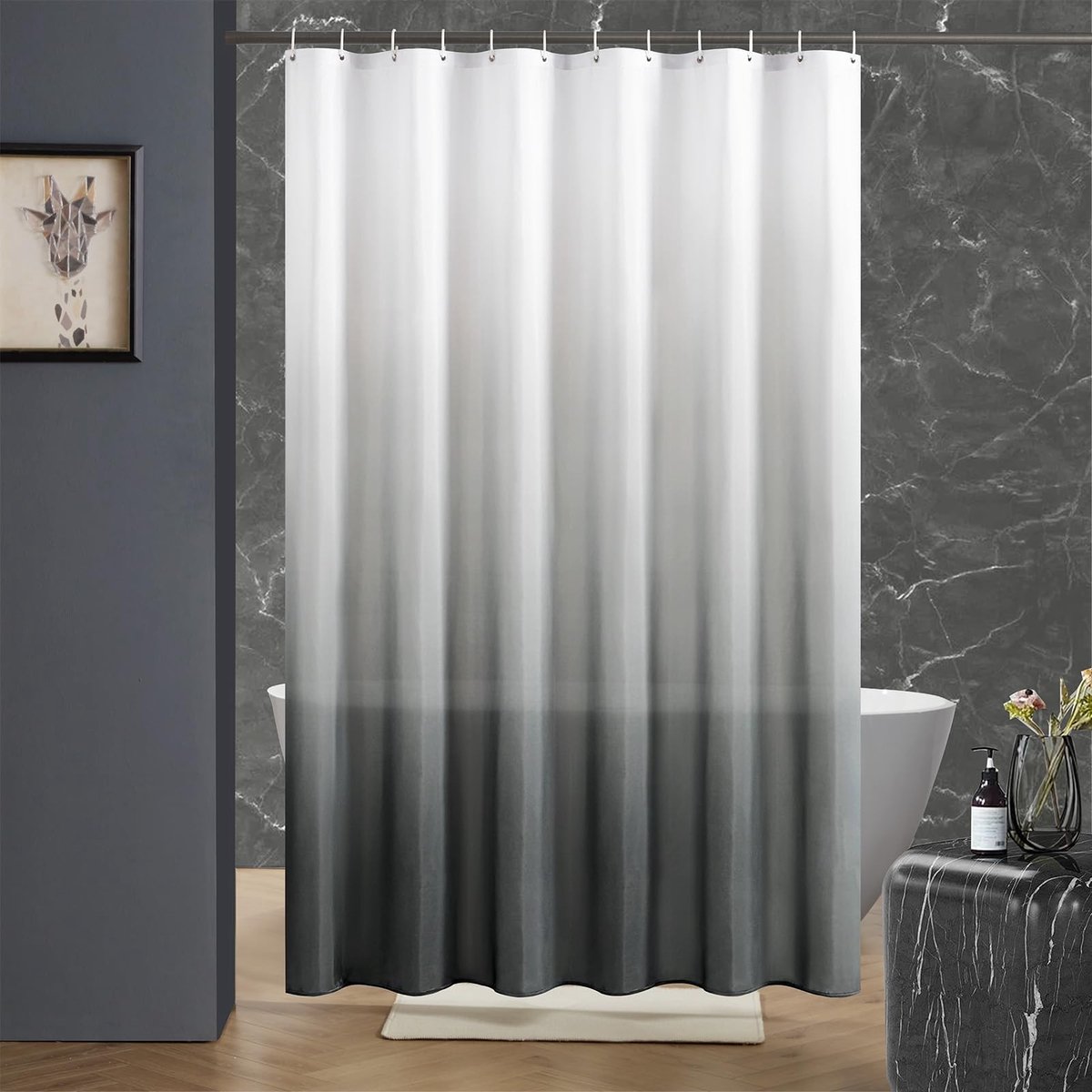 Omgoods - Gradient Douchegordijn 180 x 200 cm Wasbaar en Waterdicht