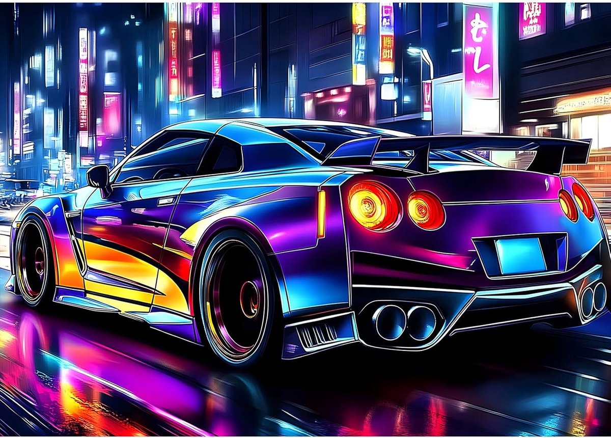 Diamond Art Painting for Adults Cyberpunk Sports Car, Diamond Art Kits Adults for Beginners, DIY Crystal Gem Craft Painting for Home Wall Bedroom or Office Decor Gift 40 x 30 cm
