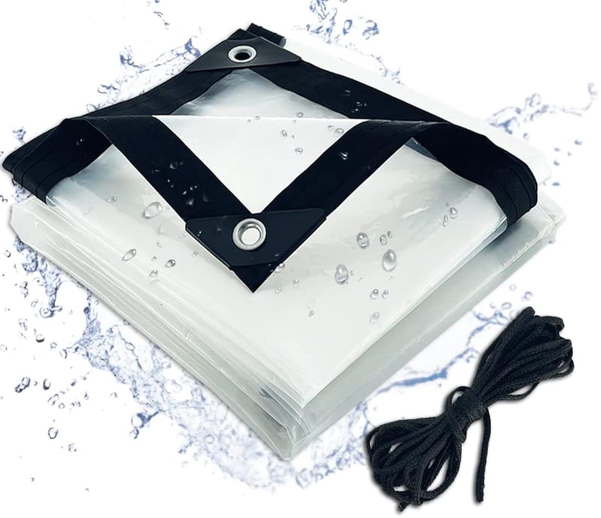 Omgoods - Waterdichte Transparante Tarpaulin Cover 3x5m voor Buiten
