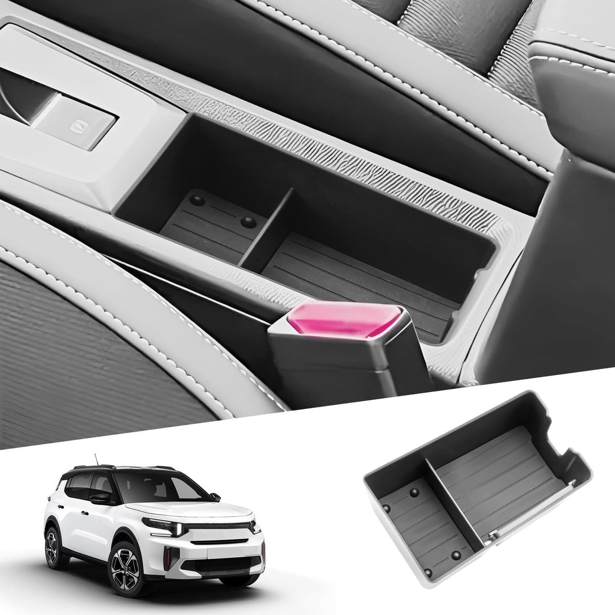 Omgoods - Center Console Organizer voor Citroen C3 Aircross (2025-2026)