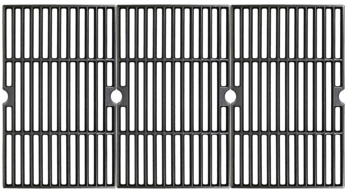 Omgoods - Gietijzeren grillrooster - 41,3 x 25 cm, set van 3 stuks