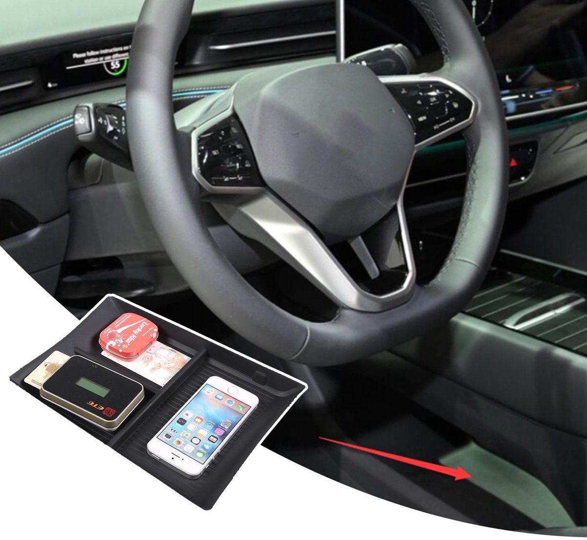 Omgoods - Organiser voor Centrale Opslagbox Volkswagen ID.7