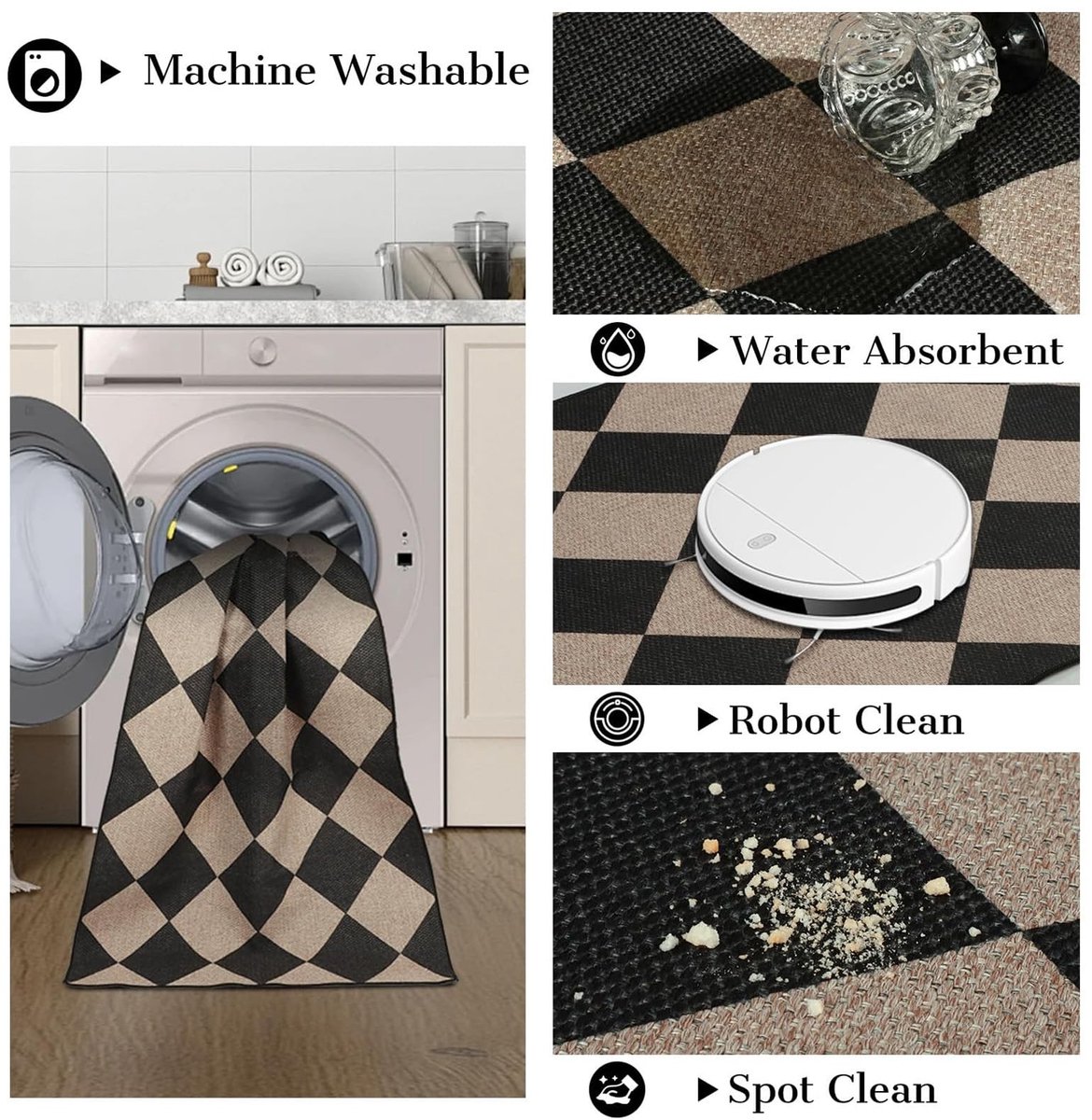 Omgoods - Moderne Hallway Runner Loper - Wasbare Tapijt 60x180 cm voor Keuken