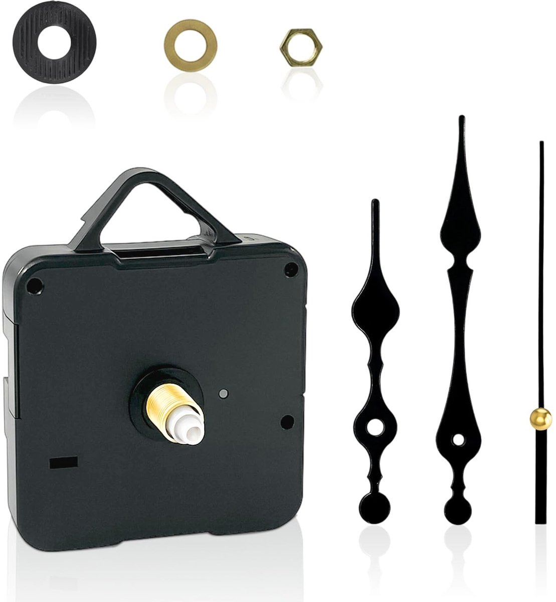 Omgoods - Wandklok Compleet DIY Set met Wijzers - Eenvoudige Installatie