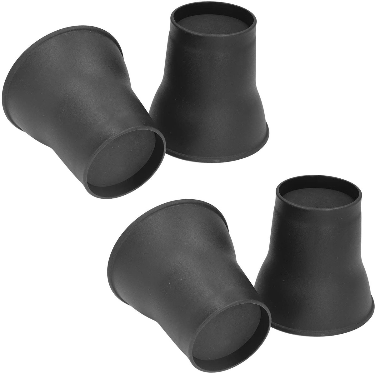 Omgoods - 4 Stuks Bedverhogers 15 cm - Stevige Plastic Risers met Antislip Pads