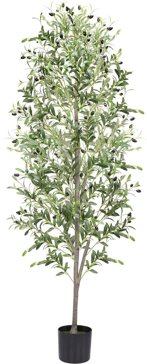 Omgoods - Kunstmatige Olijfboom 180 cm - Realistische Olijfboom voor Interieurdecoratie