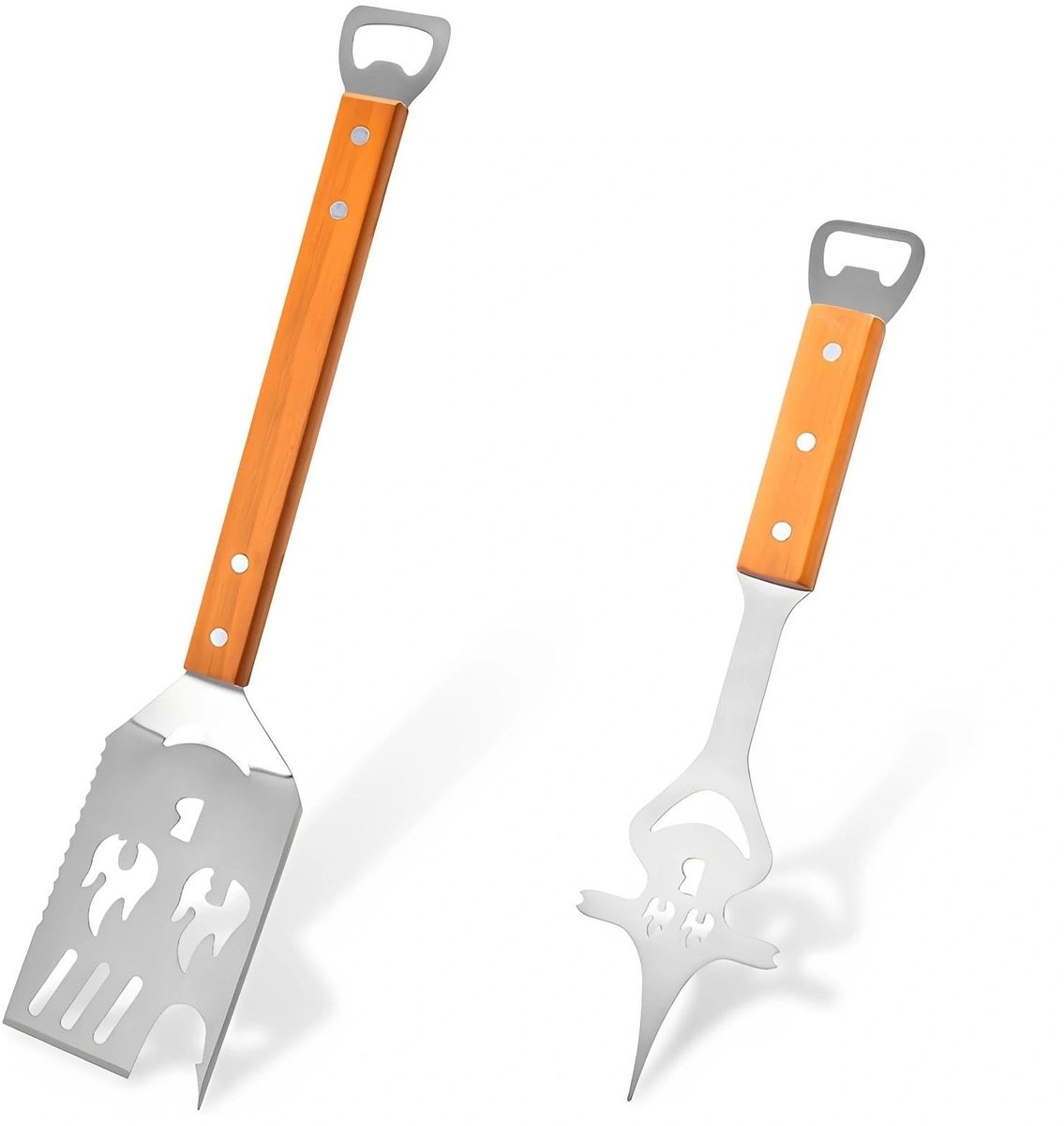 Omgoods - Grill Cutlery Set - 5-in-1 Grill Spatel en Multifunctionele Grill Gereedschap