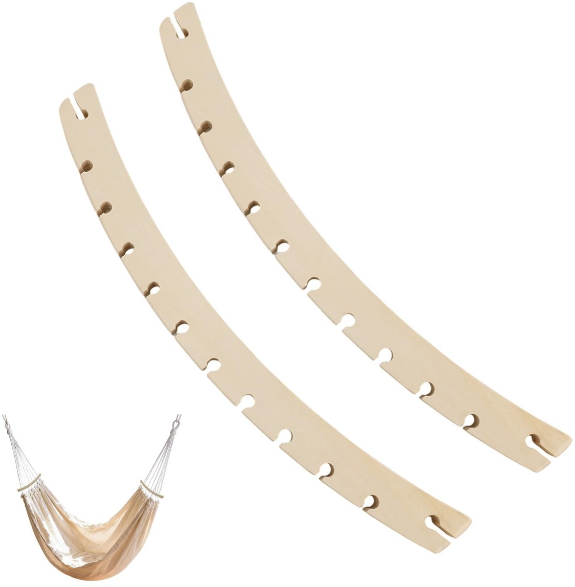 Omgoods - Set van 2 Houten Hammock Spreader Bars - Lichtgewicht en Stevig