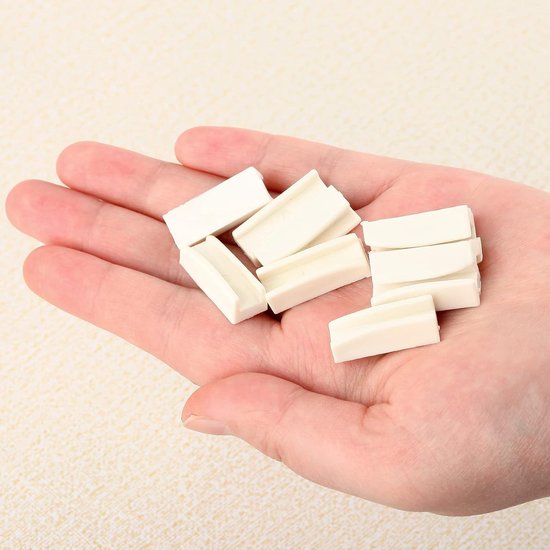 Vervangingstips voor platte neustang met opbergdoos, set van 12 witte nylon plastic tangkaken voor sieraden maken, brillenpootjes, montuurtang, sieraden maken gereedschap — afbeelding 5