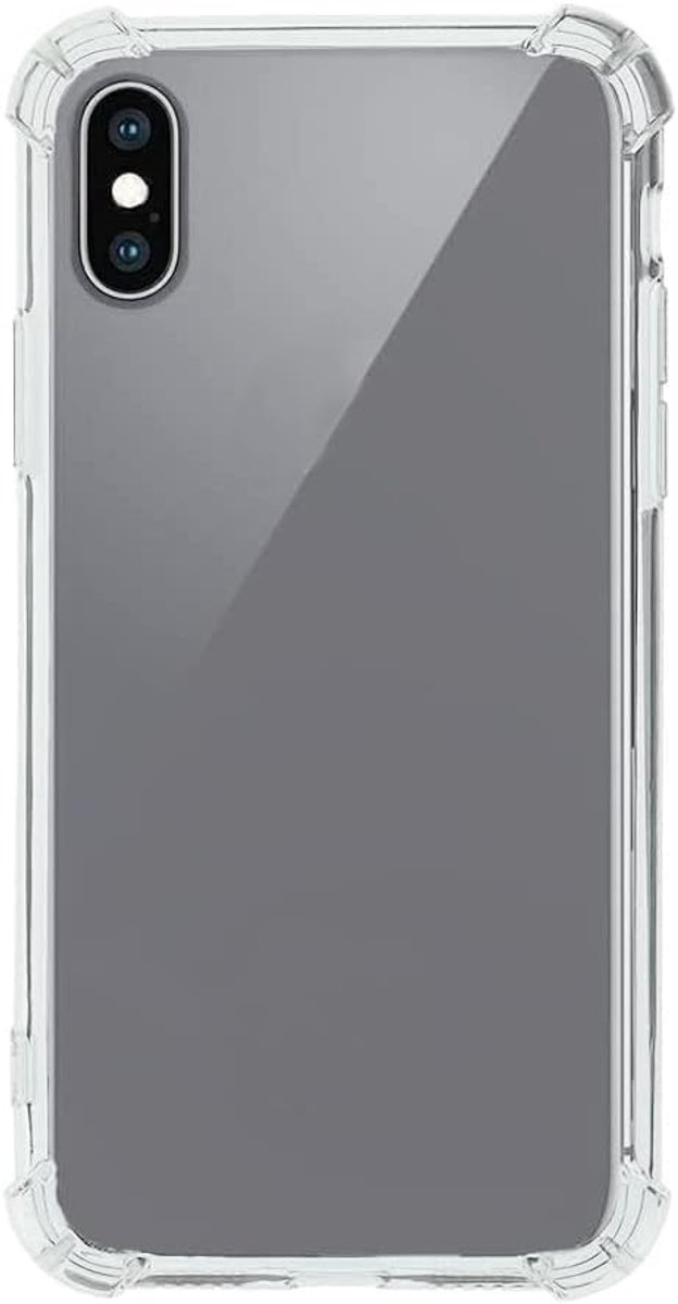 transparant voor iPhone XS/iPhone X, hoesje tpu siliconen clear, versterkte hoeken