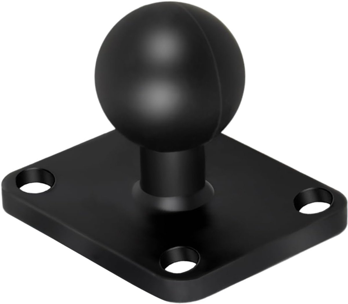 basis met kogelkopadapter, 1 inch kogeladapter van aluminium, kogelmontagebasis RAM montagebasis, kogelkophouder, balhoofdadapter met vierkante montagebasis, zwart