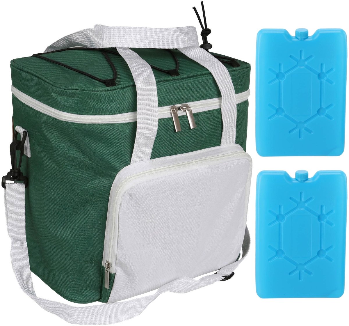 Omgoods - Gele 6L Cooler Tas met Twee Koelelementen - Geïsoleerde Lunchbox
