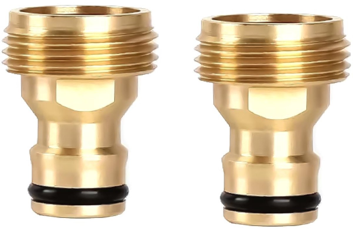 Omgoods - Snelkoppeling voor Tuinslang, 3/4 Inch Mannelijke Aansluiting