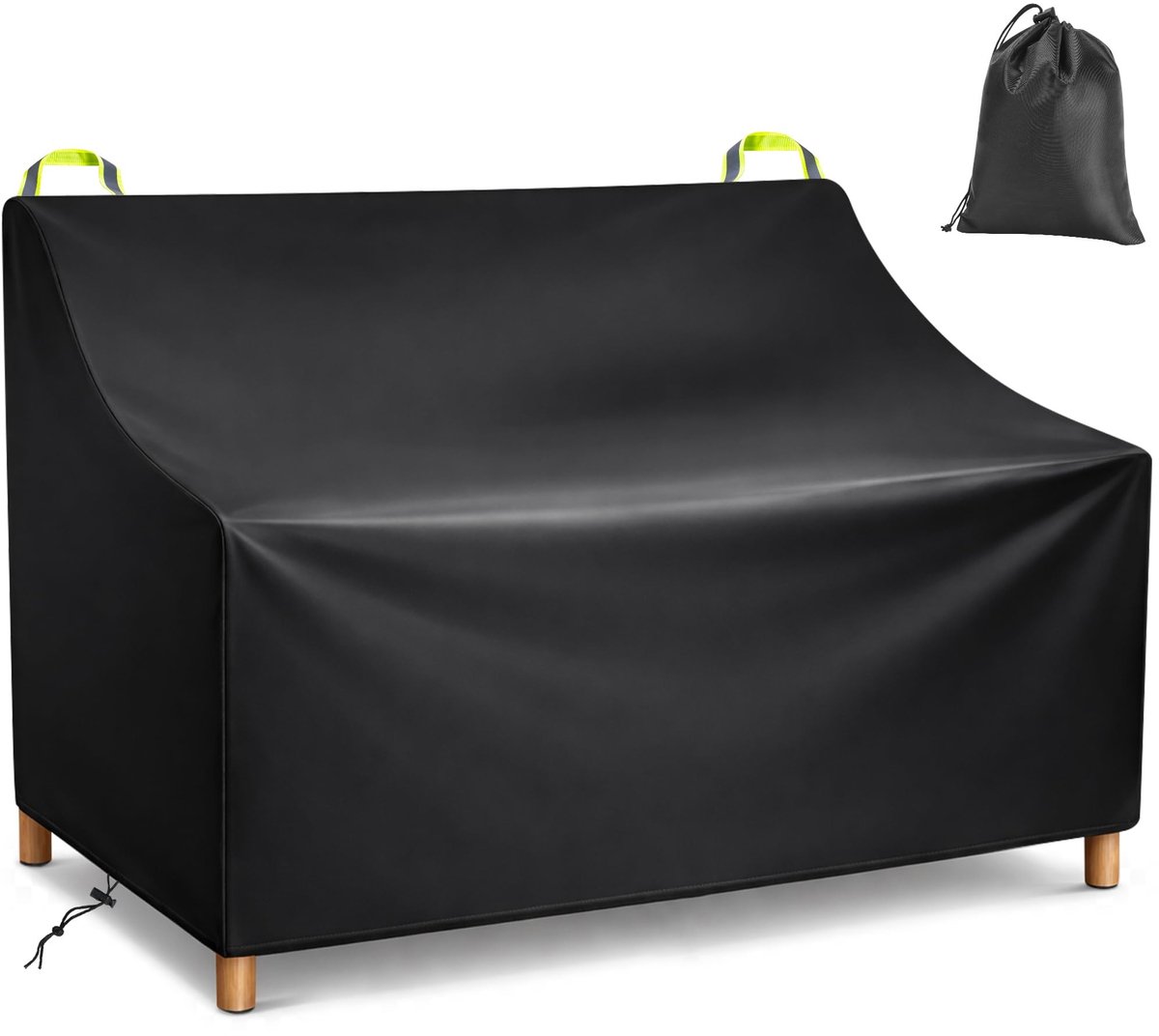 Omgoods - 3-Zits Tuinbank Hoes met Ventilatieopeningen voor Weerbestendige Bescherming