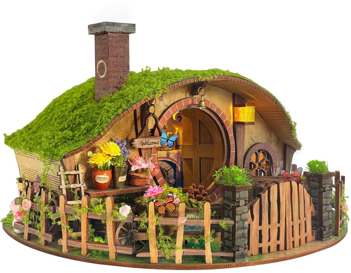 Omgoods - DIY Miniature House Kit - Houten 3D Puzzels voor Volwassenen en Tieners