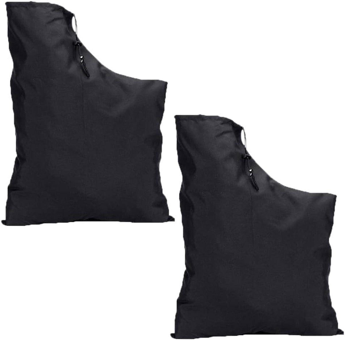 2 St Bladblazer Bladvacuümzak,Voor Thuis, Op School En in Het Park | Oxford-stof, ritssluiting aan de onderkant, verstelbaar trekkoord, 63,5 × 37 × 44 cm, geschikt voor stofzuigers (zwart)