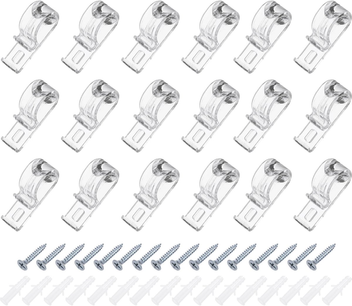 Omgoods - 30 Stuks Kettingstopper en Koordstopper voor Rolluiken - Transparant