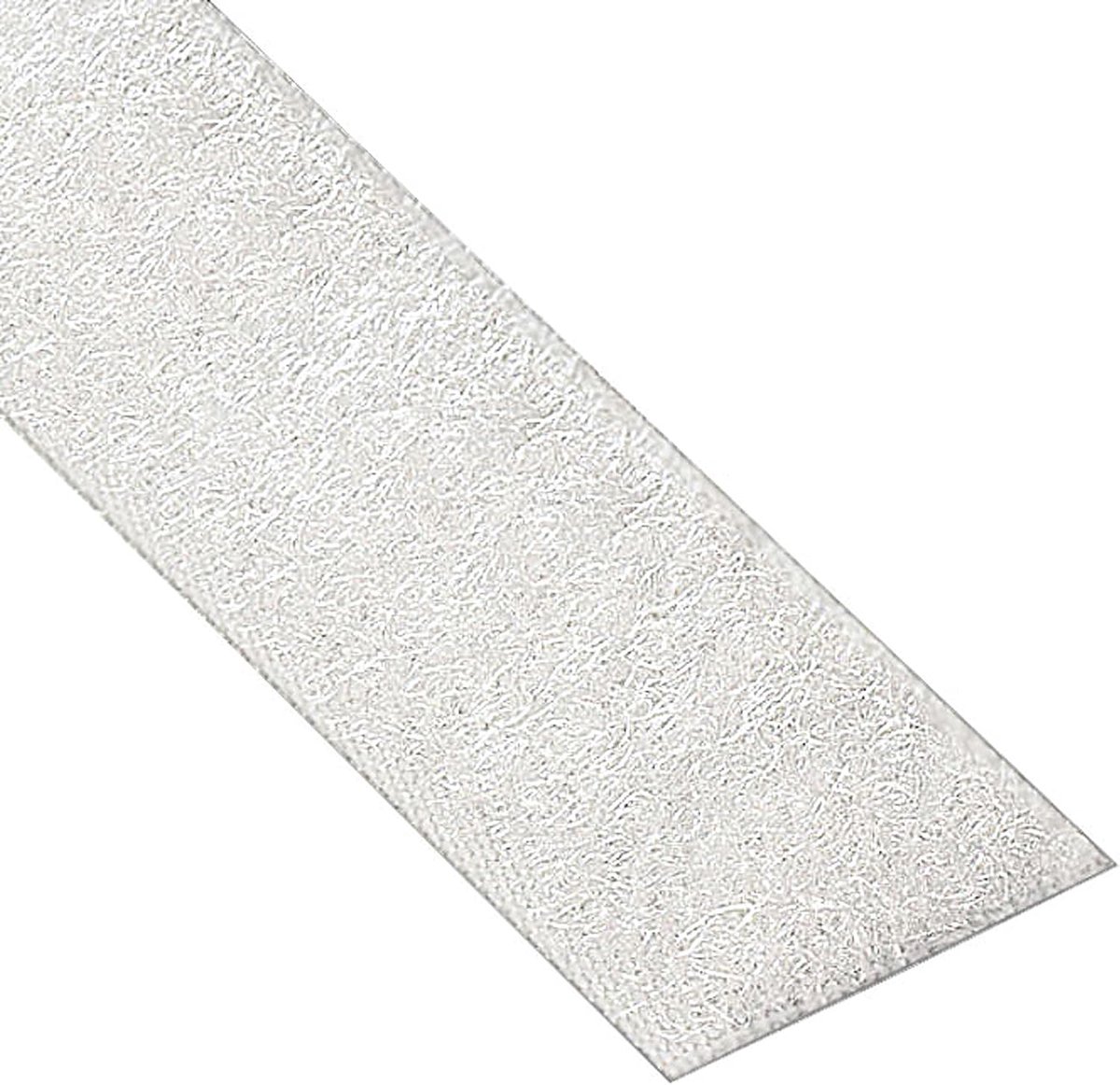 Klittenband, lusband zelfklevend voor buiten, extra sterk, met acrylaatlijm, alleen luszijde/wit, 25 mm x 3 m