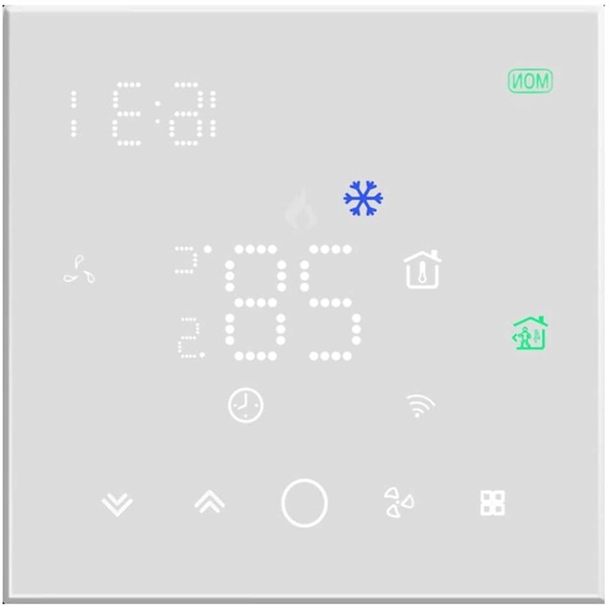 Slimme Thermostaat - Temperatuurregelaar Klimaatregelaar - Comfort Thuis - Nauwkeurigheid 05°C - 1 cm lengte - Wit
