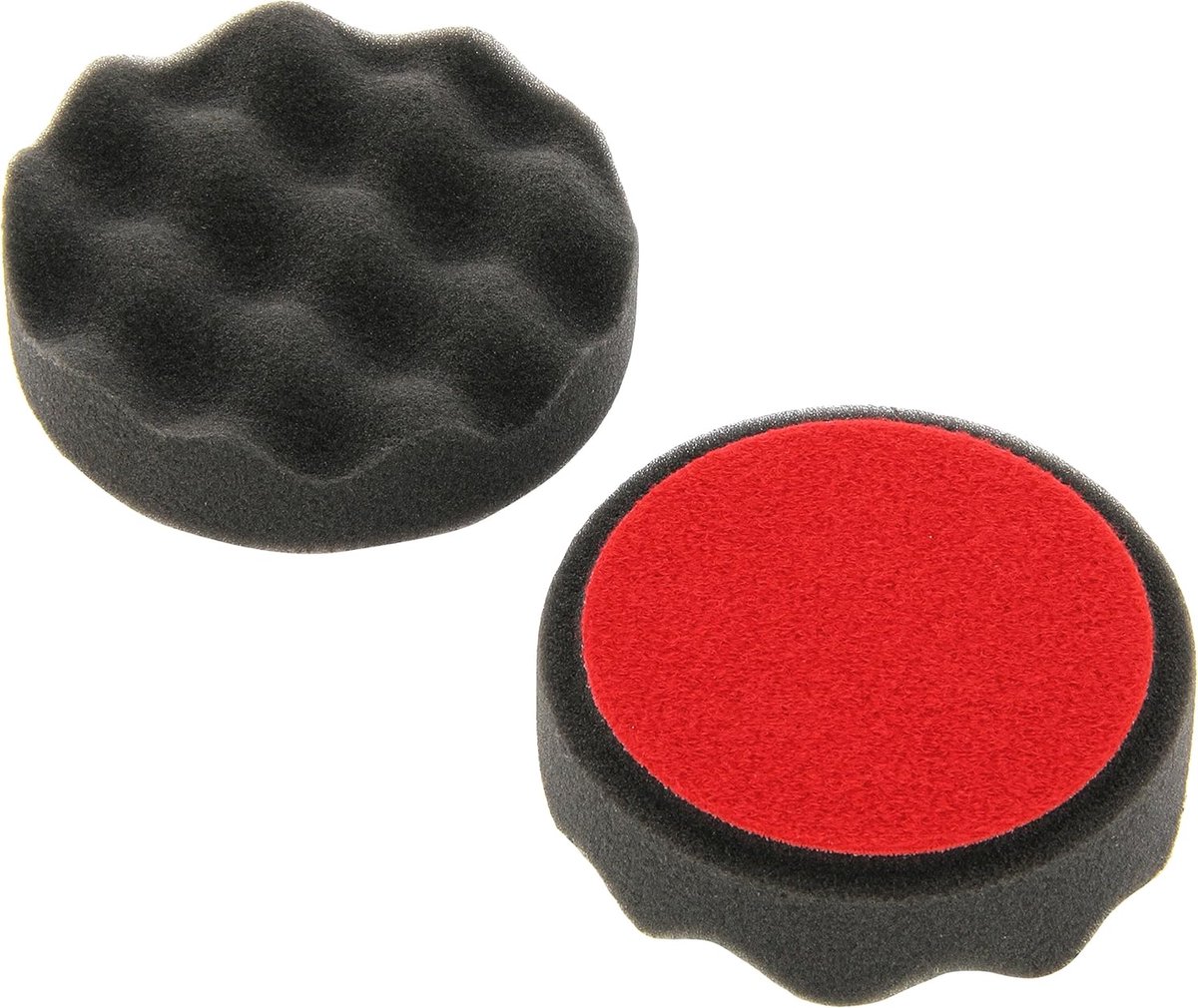 SnelShoppen - Polijstpad Set van 2 - ALCLEAR 568030F Finishpad tegen hologrammen, Wafel Design, 80 x 25 mm, Zacht Polijstschuim voor Eccentrische en R