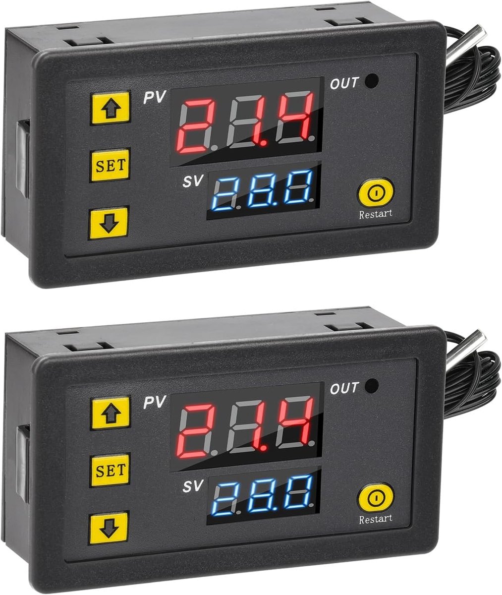 W3230 temperatuurregelaar, 2 stuks Dc 12V 20A digitale