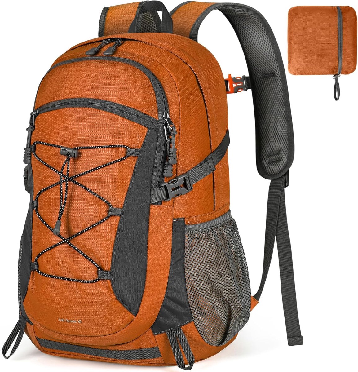 Wandelrugzak voor dames en heren, 40 liter, waterdichte rugzak