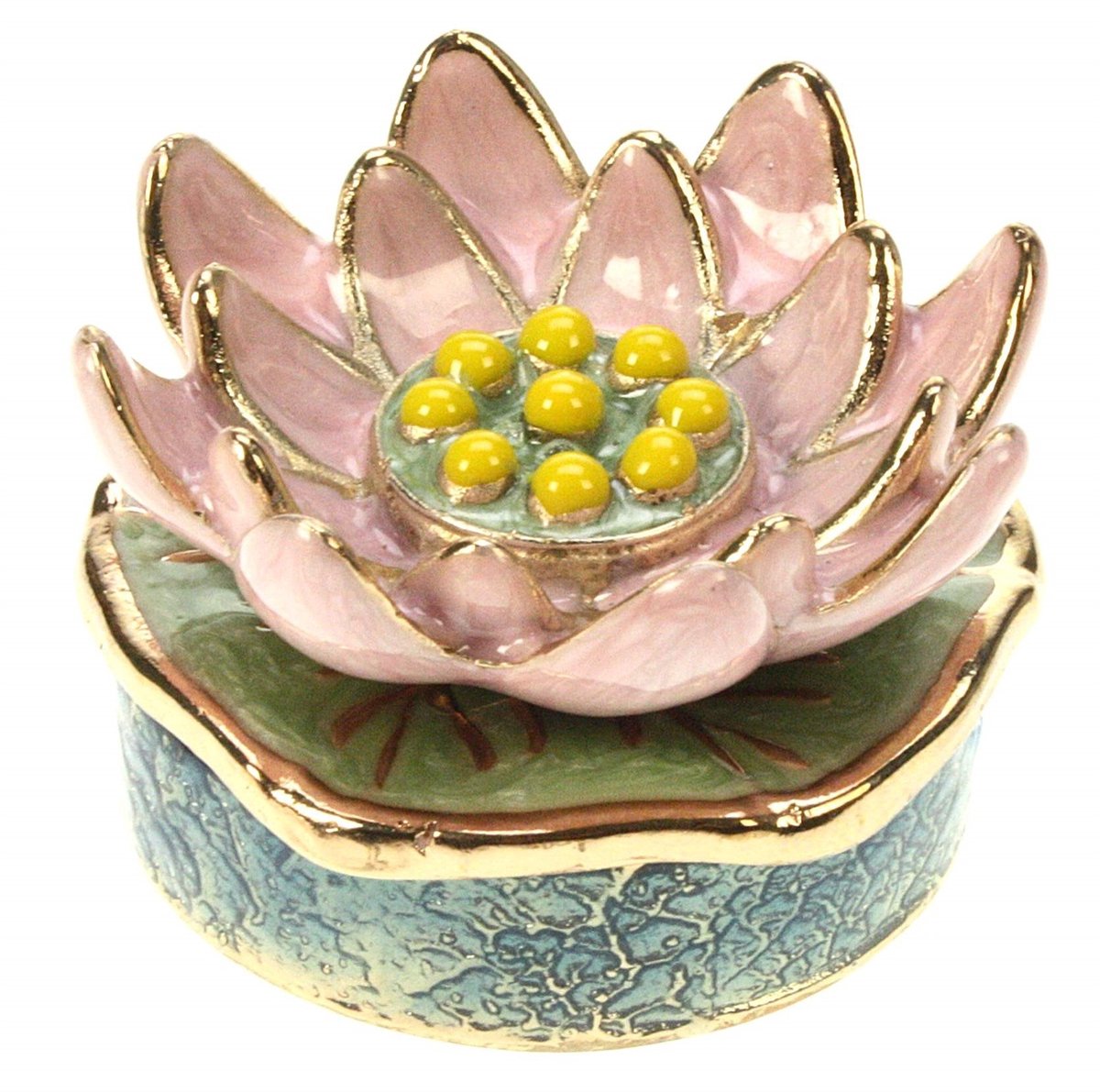 Doosje Lotus op blad