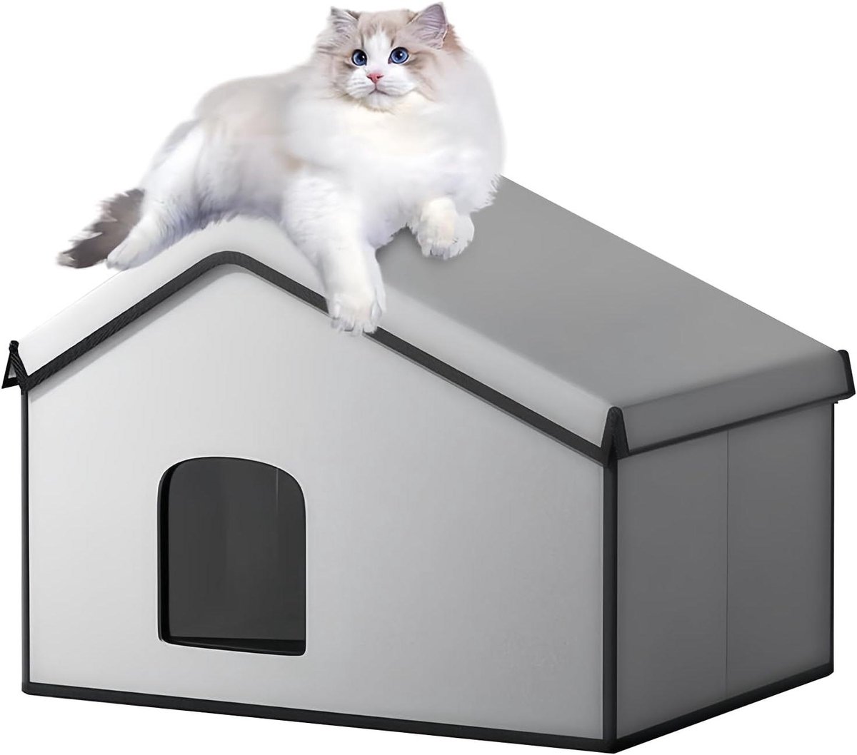 Koelend Kattenhuis - Kat Koelbox - Huisdier Comfort - Ademend Ontwerp - 60x45x45 cm - Niet gespecificeerd